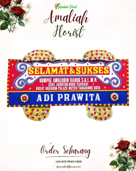 Papan Bunga Ucapan Selamat Singodutan